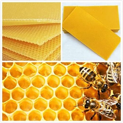 100% Pure Beeswax Sheets (Pack of 20) - 15 x 39 cm - No Additives for Candle Making and Crafts, 20 Beeswax Sheets Made of Natural Beeswax - Image 3