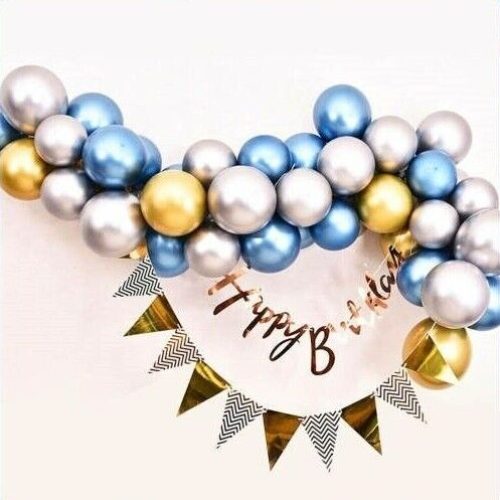 Ballongirlande Geburtstag Ballonbogen Kit Chrom Metallic Ballon Hochzeitsparty