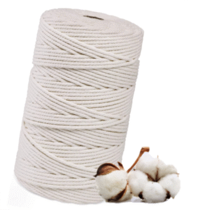 Makramee Garn 3mm x 100m Beige Baumwollgarn für DIY Handwerk