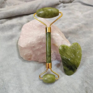 Jaderoller & Gua Sha,Gesichts-Roller-Massagegerät