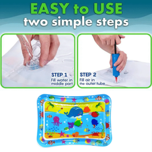 Wassermatte Baby,Aufblasbare Wasserspielmatte, sensorisches Spielzeug für Kinder - Image 4