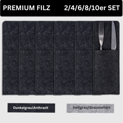 Bestecktaschen aus Filz ,Besteckserviette,Besteckhülle