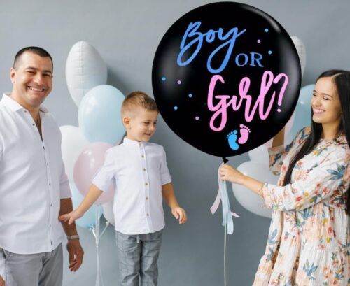 2 Stück XXL Gender Reveal Ballon 90cm - Image 2