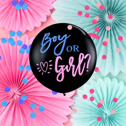 2 Stück XXL Gender Reveal Ballon 90cm - Image 3