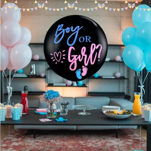 2 Stück XXL Gender Reveal Ballon 90cm - Image 4