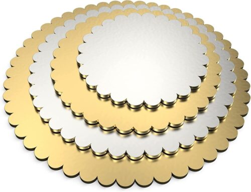 4er Set Tortenunterlage 15,20,25,30cm Beidseitig Beschichtet,Tortenplatte 3mm