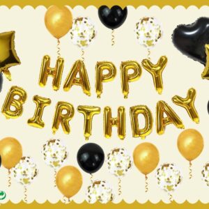 35tlg Geburtstag Deko Set Mädchen Frauen Luftballons + Happy Birthday Buchstaben