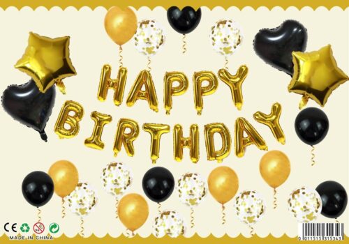 35tlg Geburtstag Deko Set Mädchen Frauen Luftballons + Happy Birthday Buchstaben