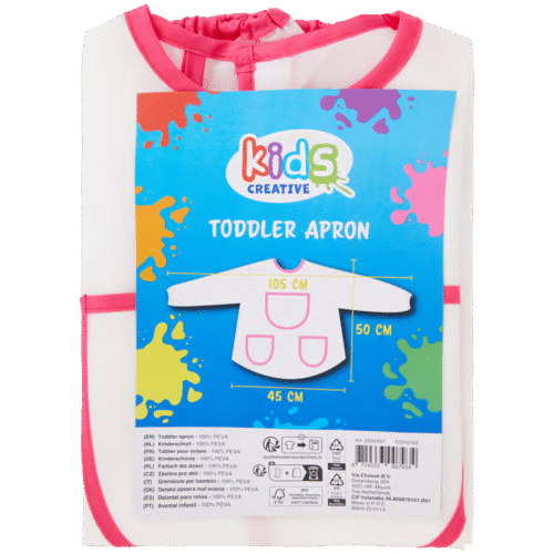 Kinderschürze langarm schürze für Kinder, Malumhang mit taschen,schürze kinder schule - Image 2