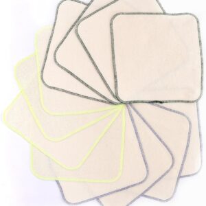Flanellwaschlappen aus Bio-Baumwolle-15 Stück 21cm x21cm