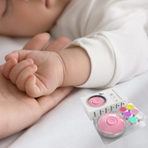 Montegoni Nagelknipser-Set Baby-Nagelschleifer, Elektrische Nagelfeile mit 6 Schleif kopf Ersatz, Pediküreset Elektrisch für Säuglinge,Kleinkinde und Erwachsene - Image 3
