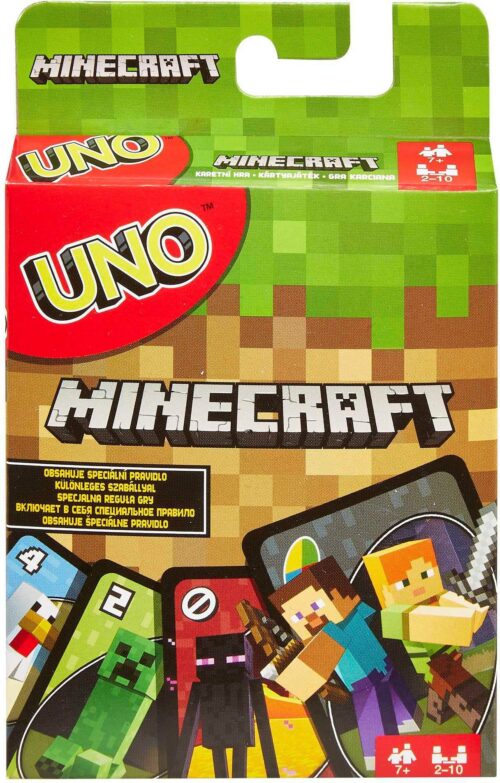 Spielesammlung Mattel games Spiel, Familienspiel UNO Minecraft