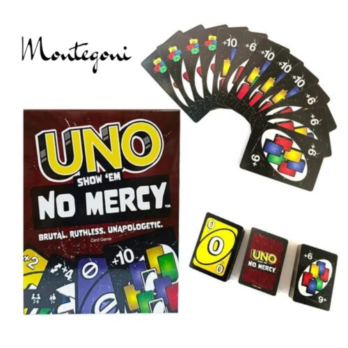 Spielwelt UNO Spiele UNO Flip / UNO No Mercy Karten (UNO Kartenspiel für die Familie, Reisespiel oder Spiel für Erwachsene, Kinder und Familie Karte Brettspiel lustige Uno Geschenke), Doppelseitige Karten,für 2-10 Spieler - Image 2
