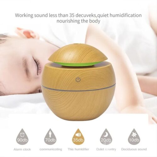 Easyhome Luftbefeuchter Aroma Diffuser,Ultraschall Luftbefeuchter 130ml, 0,50 l Wassertank, Luftbefeuchter Aroma Diffuser für Schlafzimmer, Büro, Yoga - Image 7