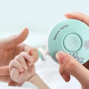 Montegoni Nagelknipser-Set Baby-Nagelschleifer, Elektrische Nagelfeile mit 6 Schleif kopf Ersatz, Pediküreset Elektrisch für Säuglinge,Kleinkinde und Erwachsene