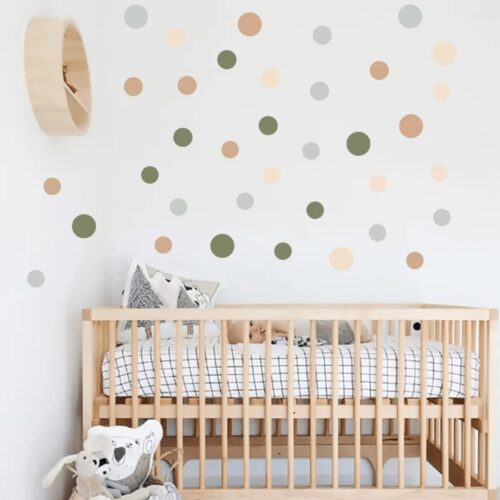 Farb punkt Wandaufkleber,wandtattoo für  Wohnzimmer,babyzimmer,Wandsticker deko - Image 5