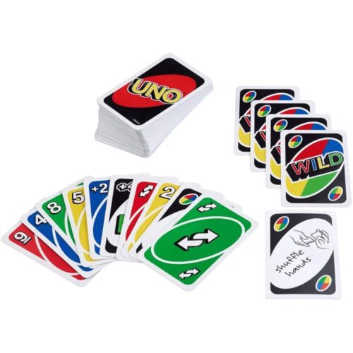 Spielwelt UNO Spiele UNO Get Wild Karten (UNO Kartenspiel für die Familie, Reisespiel oder Spiel für Erwachsene, Kinder und Familie Karte Brettspiel lustige Uno Geschenke), Doppelseitige Karten,für 2-10 Spieler - Image 5