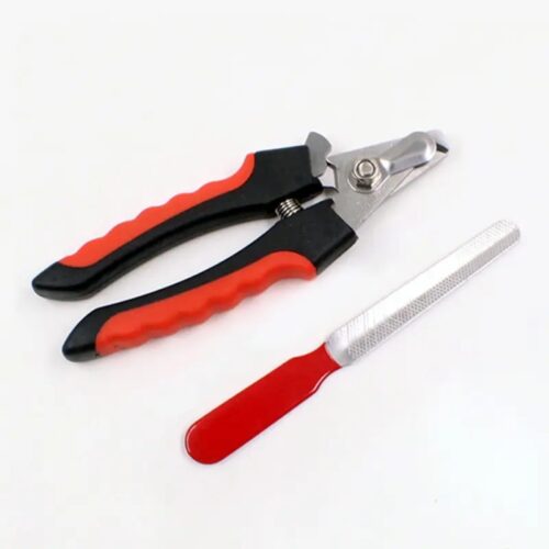Montegoni Krallenschneider Profi Krallenschere für Hunde mit Haustier Nagelfeile, (2-tlg., Nagelknipser Mit Sicherheitsschutz), Edelstahl,Hohe Qualität Krallenpflege Schneider für Haustiere - Image 7
