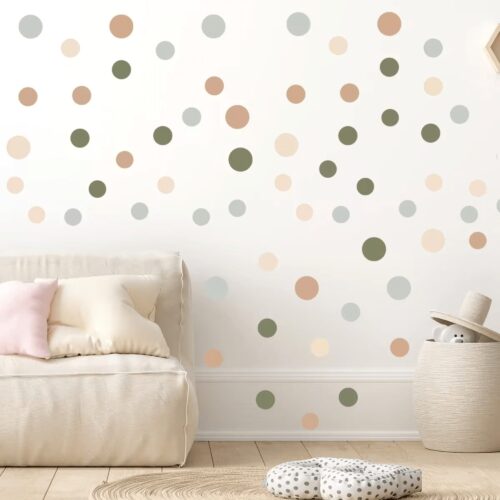 Farb punkt Wandaufkleber,wandtattoo für  Wohnzimmer,babyzimmer,Wandsticker deko - Image 4