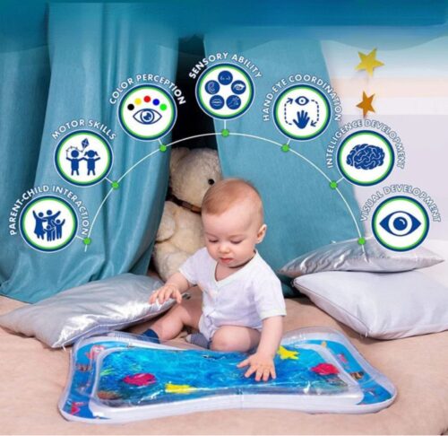Planschbecken Spielmatte Baby Wassermatte – Aufblasbares Sensorisches Spielzeug - Image 7