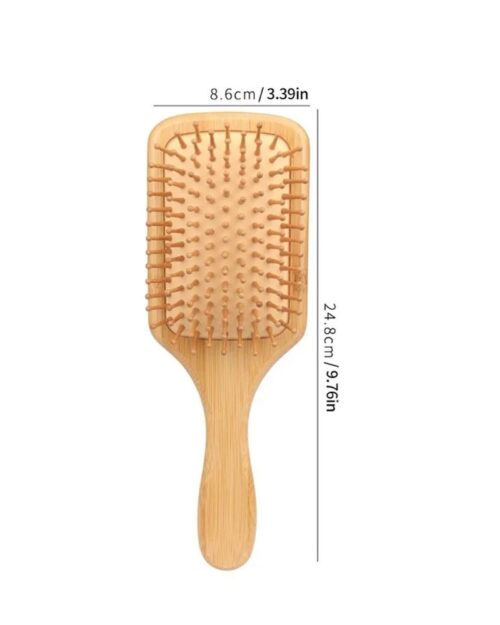 Haarbürste Profi Holzkamm für Damen & Herren Antistatischer Kamm, Holzbürste Paddle-Brush,Flacher Haarkamm Für Alle Haartypen - Image 2