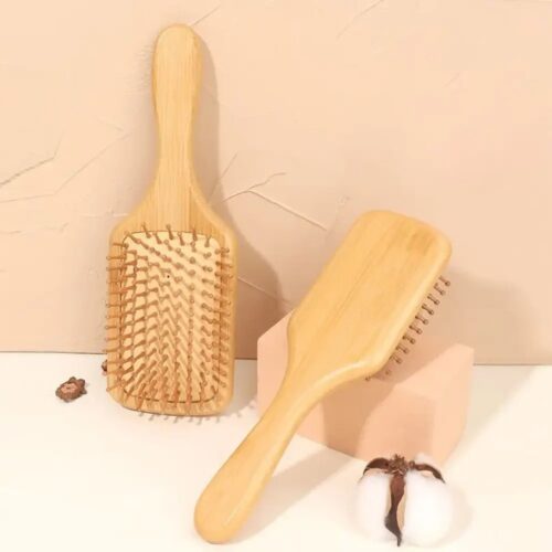 Haarbürste Profi Holzkamm für Damen & Herren Antistatischer Kamm, Holzbürste Paddle-Brush,Flacher Haarkamm Für Alle Haartypen - Image 6