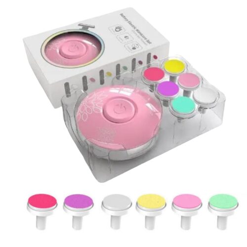 Montegoni Nagelknipser-Set Baby-Nagelschleifer, Elektrische Nagelfeile mit 6 Schleif kopf Ersatz, Pediküreset Elektrisch für Säuglinge,Kleinkinde und Erwachsene - Image 2