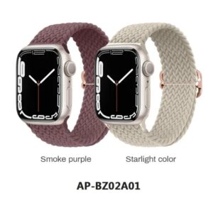 Dieses geflochtene Nylon-Armband für die Apple Watch (42mm, 44mm, 45mm, 49mm) ist das ideale Ersatzarmband für die Apple Watch Serie 8/7/6/5/4/3/2/1/SE. Das Sportarmband ist sowohl für Damen als auch für Herren geeignet und bietet eine perfekte Kombination aus Stil und Komfort. Dank seines strapazierfähigen Materials ist es ideal für sportliche Aktivitäten und den täglichen Gebrauch. Das Armband ist leicht, atmungsaktiv und passt sich angenehm an das Handgelenk an, wodurch es den ganzen Tag über hohen Tragekomfort gewährleistet. Verleihen Sie Ihrer Apple Watch mit diesem hochwertigen Nylon-Armband einen frischen und modernen Look.