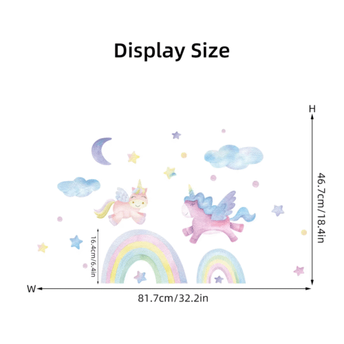 (Wolken,Mond,Sterne, Wandsticker, Wanddeko für kinderzimmer), Mädchen Kinderzimmer - Image 5