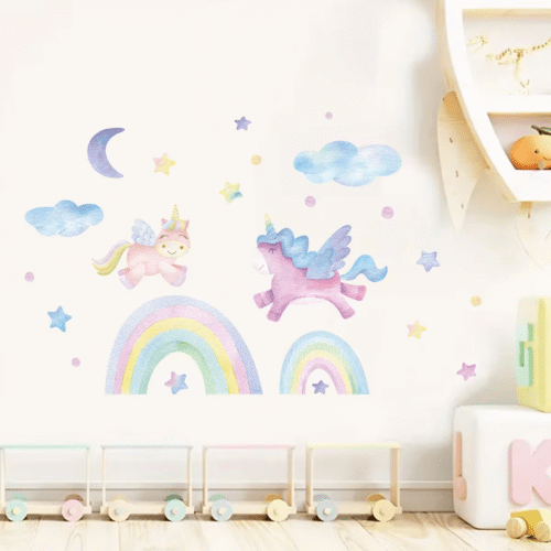 (Wolken,Mond,Sterne, Wandsticker, Wanddeko für kinderzimmer), Mädchen Kinderzimmer - Image 7