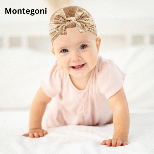 Stirnband 3 Stück Baby-Turban-Stirnband für Neugeborene (Schleife Dekoration, Baby-Stirnbänder, Baby-Mädchen-Bögen) elastische Haarbänder für Kleinkinder, Neugeborene - Image 2
