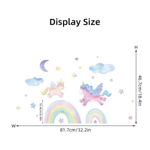 (Wolken,Mond,Sterne, Wandsticker, Wanddeko für kinderzimmer), Mädchen Kinderzimmer - Image 3