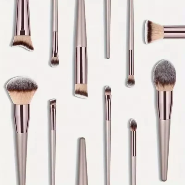 Montegoni Make-up Pinsel Set 10-teilig Champagne-Gold – vegane Borsten