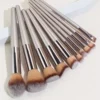 Montegoni Make-up Pinsel Set 10-teilig Champagne-Gold – vegane Borsten