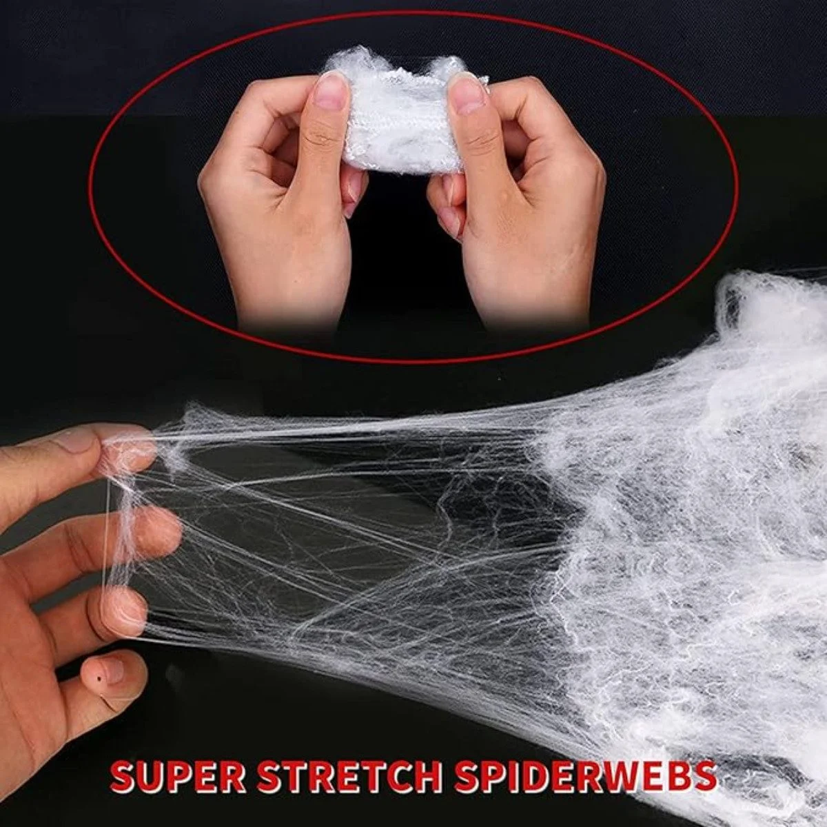 Montegoni Halloween Spider Web 100 g with 30 Spiders – White, Indoor & Outdoor