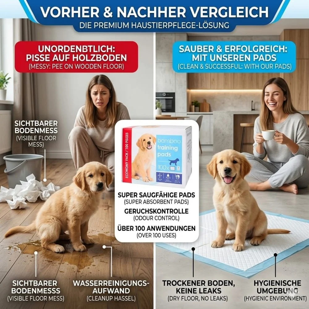 Pet Training Pads, 60 × 60 cm, 100 Pieces
