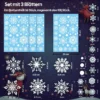 Fenstersticker-Set Weihnachten mit Schneeflocken & Weihnachtsmann