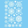 Fenstersticker-Set Weihnachten mit Schneeflocken & Weihnachtsmann