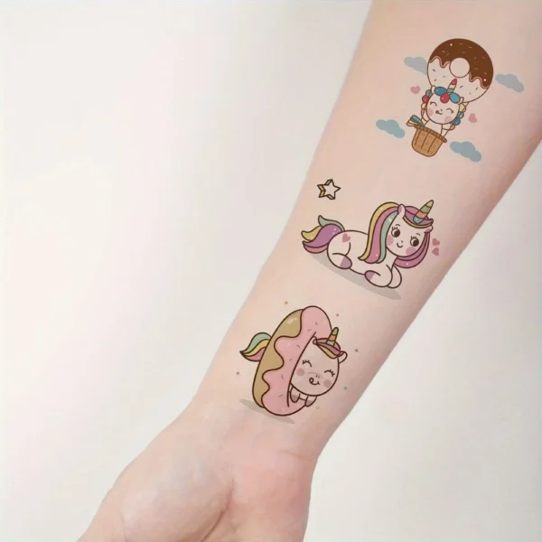 Kindertattoo Einhorn Tattoos Mädchen,10 Blätter,270 Einhorn Tattoo Kinder