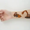Kindertattoo Temporäre Tattoos mit Bagger für Jungen