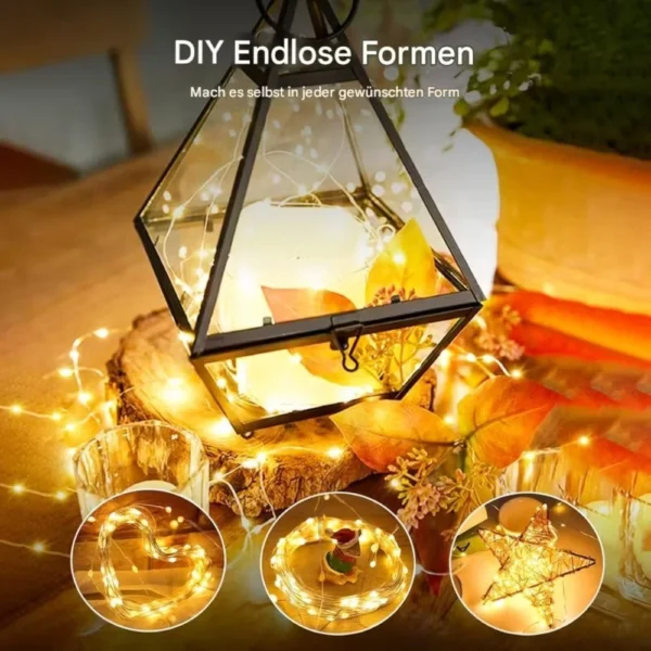 Mini-Lichterketten warmweiß, 10 Stück