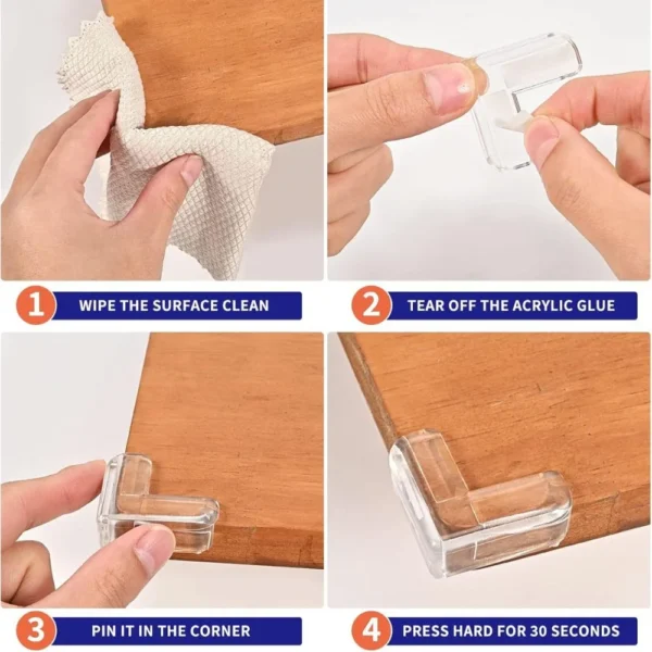 L-Shaped Corner Protectors, 10 Pieces