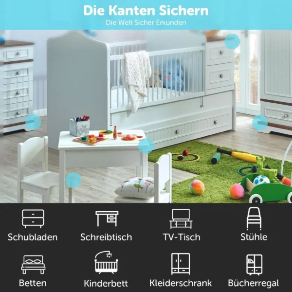 Eckenschutz rund, 10 Stück