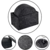 Felt Coasters, Set of 14 with Box, Black