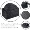 Felt Coasters, Set of 14 with Box, Black