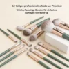 Montegoni Make-up Pinsel Set 14-teilig – weiche Nylonborsten, leichte Griffe