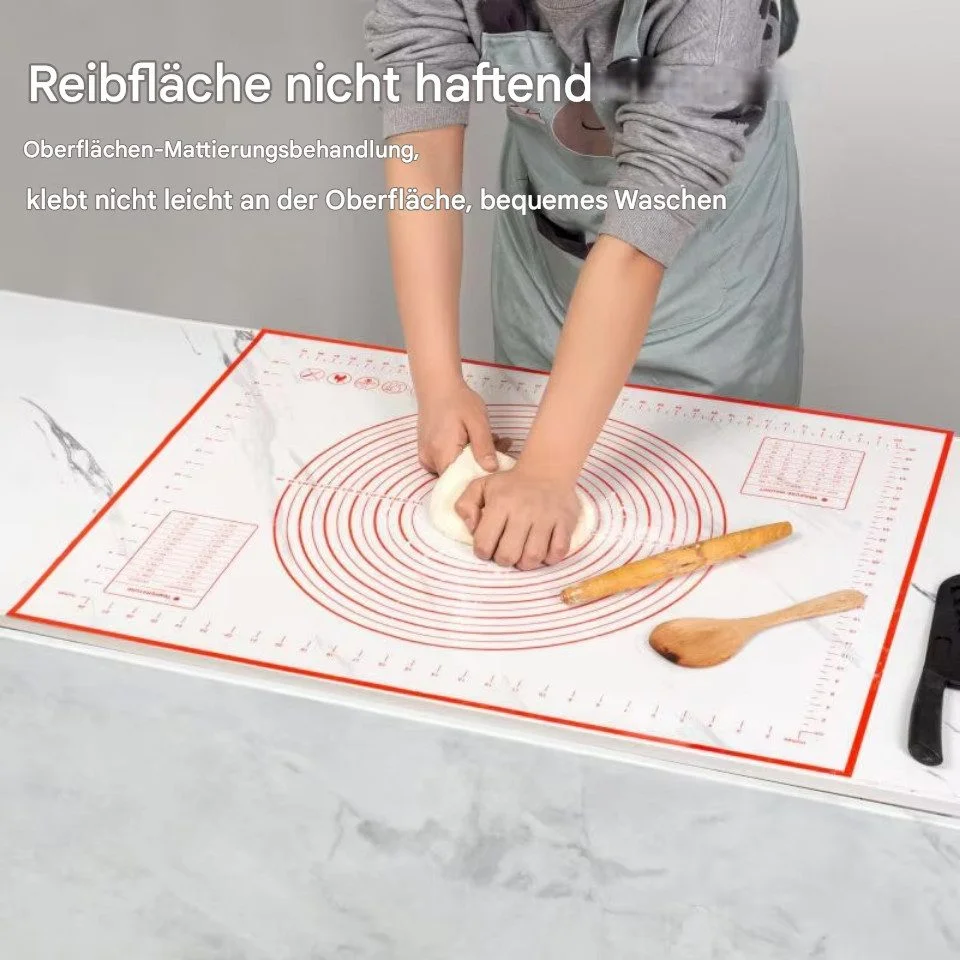 Silicone Dough Mat, 40 × 50 cm, White
