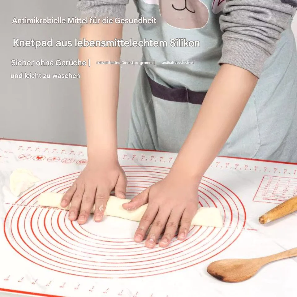 Silicone Dough Mat, 40 × 50 cm, White
