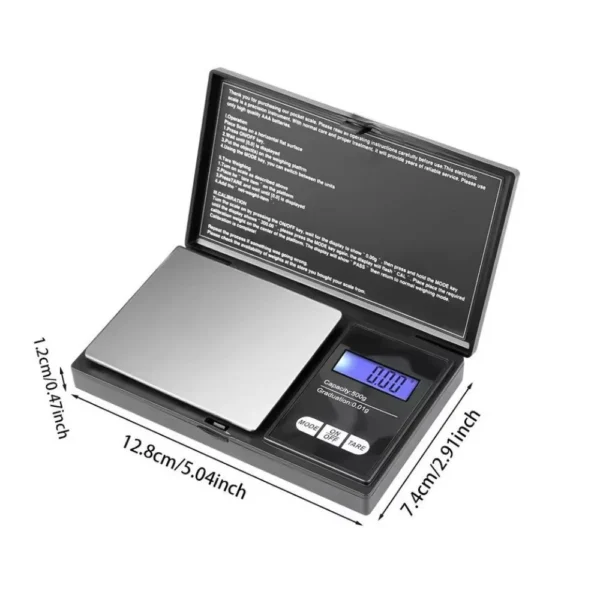 Taschenwaage bis 1 kg, 0,1 g Teilung