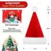 Pom-pom hat, 2 pieces. Premium quality Christmas hat, Santa hat made of soft velvet.